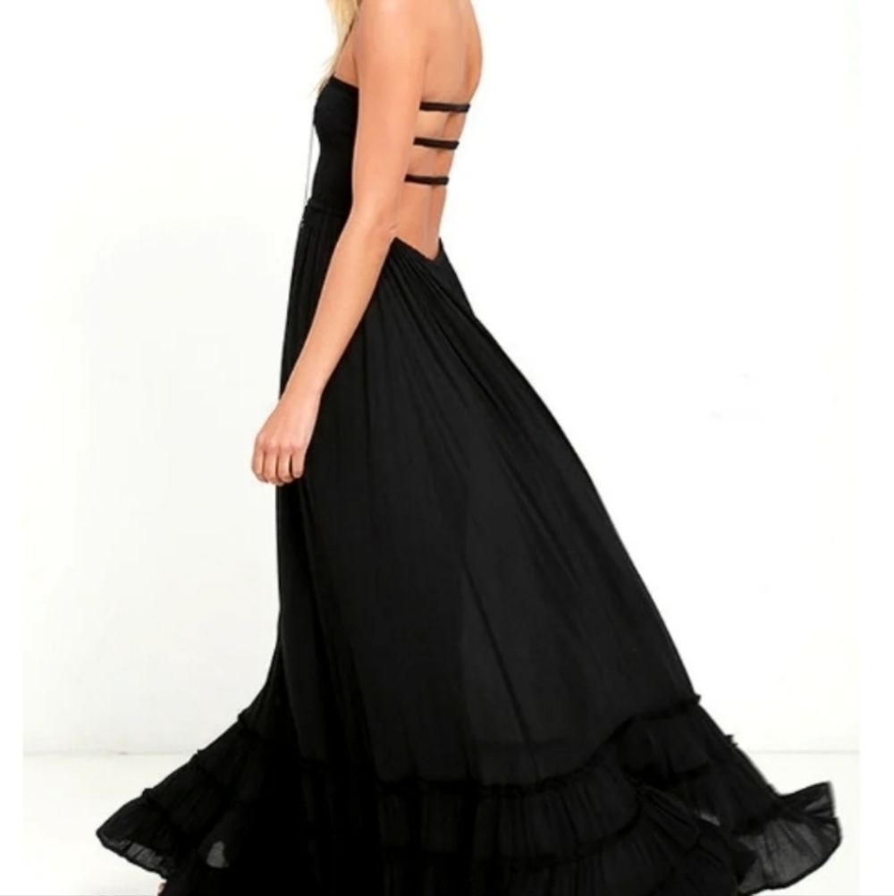 Lulu's Dance Floor Darling Strapless Dress